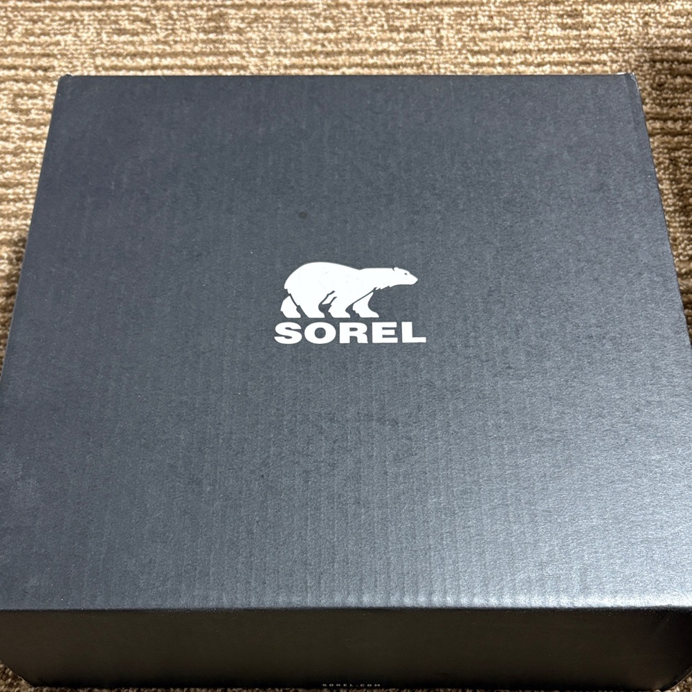 Sorel Black Storage Box with White Logo